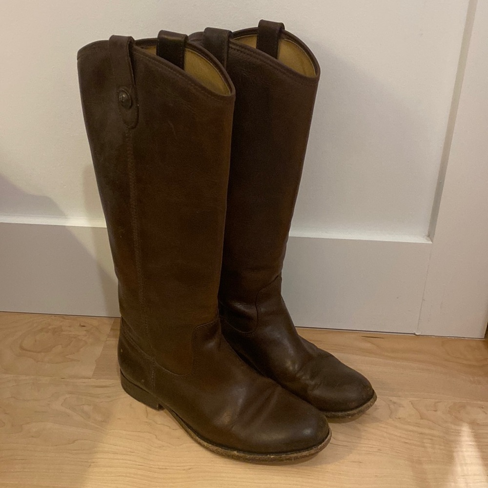 Frye Melissa Button Boot Brown 7.5